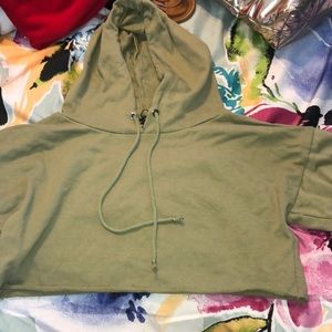 Pretty little thing cropped hoodie